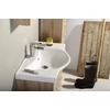 Kép 3/3 - Aqualine Keramia Fresh mosdótartó szekrény, 74,5x74x34,5cm, platina tölgy