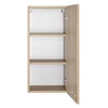 Kép 2/3 - Aqualine Zoja/Keramia Fresh felső szekrény, 35x76x23cm, bal platina tölgy