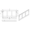 Kép 6/6 - Wellis Elois Grey 120 mosdószett