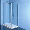 Kép 1/5 -  Polysan Easy Line zuhanyajtó (tolóajtó) oldalfallal, 100 x 70 cm, transzparent üveg