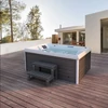 Kép 2/12 - STREAM Kültéri pezsgőfürdő lépcsővel és thermo tetővel - 215 x 156 cm 3 fő részére
