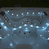Kép 10/10 - STREAM BIG Kültéri pezsgőfürdő lépcsővel és thermo tetővel - 207 x 207 cm 5 fő részére