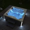 Kép 1/10 - STREAM BIG Kültéri pezsgőfürdő lépcsővel és thermo tetővel - 207 x 207 cm 5 fő részére