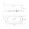 Kép 3/3 - Wellis Calabria Slim Linear 170 Black