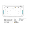 Kép 11/11 - HOME Bath ATLANTIC M Fényterápiás pezsgőfürdő - 175 x 85 cm