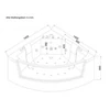 Kép 10/10 - HOME Bath ATLANTIC L Fényterápiás pezsgőfürdő - 140 x 140 cm