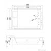 Kép 10/10 - HOME Bath ATLANTIC XL Fényterápiás pezsgőfürdő - 180 x 120 cm