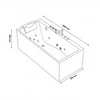 Kép 13/13 - Home Bath Bakal Whirlpool kád 180 x 80