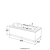 Kép 12/12 - HOME Bath LAGUNA PURE M Fényterápiás pezsgőfürdő - 180 x 90 cm