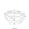 Kép 7/7 - HOME Bath PACIFICO Fényterápiás pezsgőfürdő - 150 x 150 cm