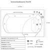 Kép 9/9 - Home Bath VITAL M Idősbarát kád pezsgőfürdő funkcióval 153 x 76 cm Jobb oldali