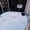 Kép 6/8 - Exclusio hidromasszázs gőz-kádkabin fekete