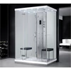 Kép 1/12 - Relax 140 cm sarok gőzkabin Fehér 1400 x 1000 x 2190 mm