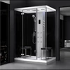 Kép 1/12 - Relax 140 cm sarok gőzkabin Fekete 1400 x 1000 x 2190 mm