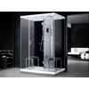 Kép 1/12 - Relax 140 cm sarok gőzkabin Fehér 1400 x 1000 x 2190 mm