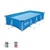 Kép 2/6 - Bestway FLORIDA szögletes fémvázas medence szett 400 x 211 x 81 cm
