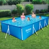 Kép 1/6 - Bestway FLORIDA szögletes fémvázas medence szett 400 x 211 x 81 cm