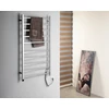 Kép 2/3 - Sapho REDONDO elektromos törölközőszárító radiátor, időzítővel, 620x1160mm, 120W, inox