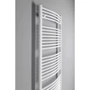 Kép 3/3 - Aqualine Fürdőszobai radiátor, íves, 750x1868mm, 1258W, fehér