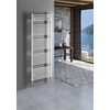 Kép 2/3 - Aqualine Fürdőszobai radiátor, egyenes, 450x1700mm, 722W, fehér