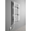 Kép 3/3 - Aqualine Fürdőszobai radiátor, egyenes, 450x986mm, 426W, fehér