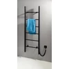 Kép 2/3 - Sapho KARBO elektromos törölközőszárító radiátor, 500x1600 mm, 120W, fekete