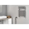 Kép 2/3 - Sapho TRUVA fürdőszobai radiátor, 500x545mm, 175W, szálcsiszolt inox