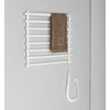 Kép 2/3 - Aqualine elektromos törölközőszárító radiátor, 570x465mm, 72W, fehér