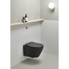 Kép 3/4 - GSI MODO Csendes fali WC, Swirlflush, 37x52cm, matt fekete