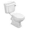 Kép 1/3 - Aqualine ANTIK monoblokkos WC, hátsó kifolyású, PP WC-ülőkével, öblítőmechanika kerámia fogantyúval,