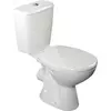 Kép 1/3 - Aqualine JUAN monoblokkos WC, hátsó kifolyású, króm duál gombos öblítőmechanika, WC-ülőke nélkül