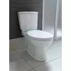 Kép 2/3 - Aqualine JUAN monoblokkos WC, hátsó kifolyású, króm duál gombos öblítőmechanika, WC-ülőke nélkül