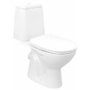 Aqualine RIGA monoblokkos WC, hátsó kifolyású, króm duál gombos öblítőmechanika, WC-ülőke nélkül