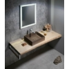 Kép 4/7 - FORMIGO beton mosdó, 47,5x13x36,5cm, sötét barna
