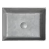 Kép 2/7 - Formigo beton mosdó, 47,5x13x36,5cm, ezüst