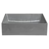 Kép 3/7 - Formigo beton mosdó, 47,5x13x36,5cm, ezüst
