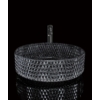 Beauty Maragua gravírozott üvegmosdó, átm:40,2cm, fekete