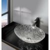 Kép 4/5 - Beuty Purus gravírozott üvegmosdó, 50x15,5x36 cm, transzparent üveg