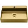 Kép 2/4 - Sapho AURUM mosdó klik-klak lefolyóval, 55x42cm, arany