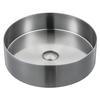Kép 1/3 - Sapho AURUM mosdó klik-klak lefolyóval, 38cm, szálcsiszolt INOX