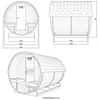 Kép 12/14 - Home Spa kültéri Szauna LAHTI Deluxe L