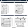 Kép 10/10 - SHADOW Traditionelle Sauna - L