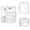 Kép 9/10 - SHADOW Traditionelle Sauna - L