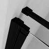 Radaway Nes Black KDD II 80x80 szögletes fekete zuhanykabin