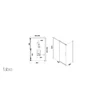 Kép 3/7 - Wellis Fabio 120x90x200 szögletes