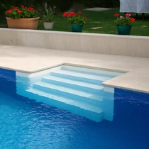 Tierra PANEL POOL Római üvegszálas külső lépcső