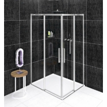 Altis Line szögletes zuhanykabin; 100 x 80 cm; átlátszó üveg