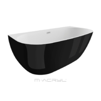 M-Acryl Avalon különleges akril kád fekete előlappal 170x80 cm 