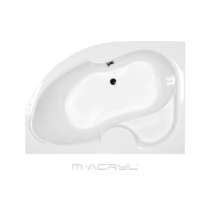 M-Acryl Azalia aszimmetrikus balos akril kád 170x105 cm