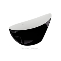 M-Acryl Paradise szabadon álló akril kád fekete előlappal 180x80 cm